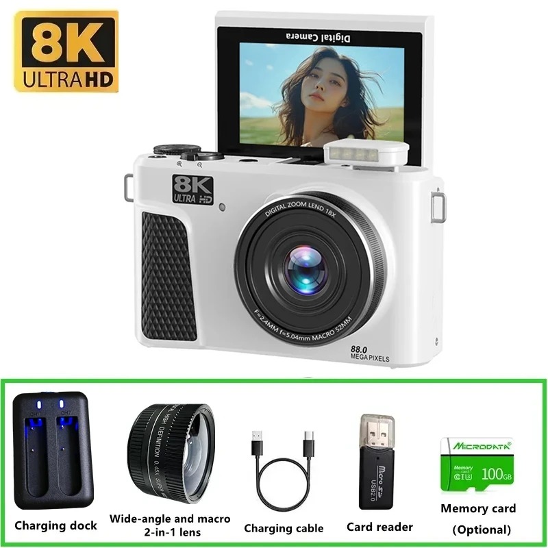 Electronics Gadgets For Home - Câmera Digital WD300 8K 88MP para