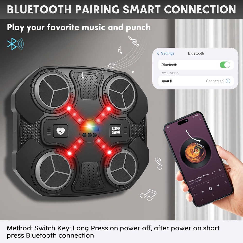 Máquina de Boxe Musical Inteli - Led Gloves Music avaliação e preço