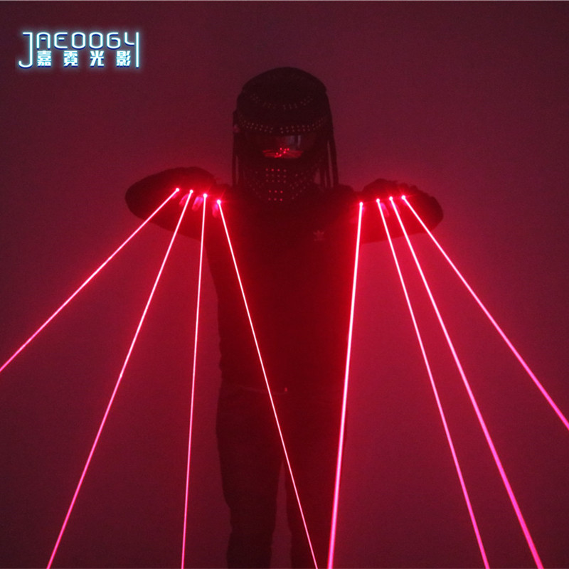Luvas laser vermelhas para boa - Led Gloves Music avaliação e preço