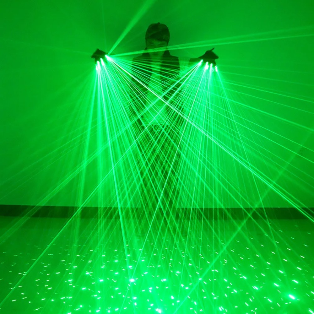 Luvas laser verdes, flash de l - Led Gloves Music avaliação e preço