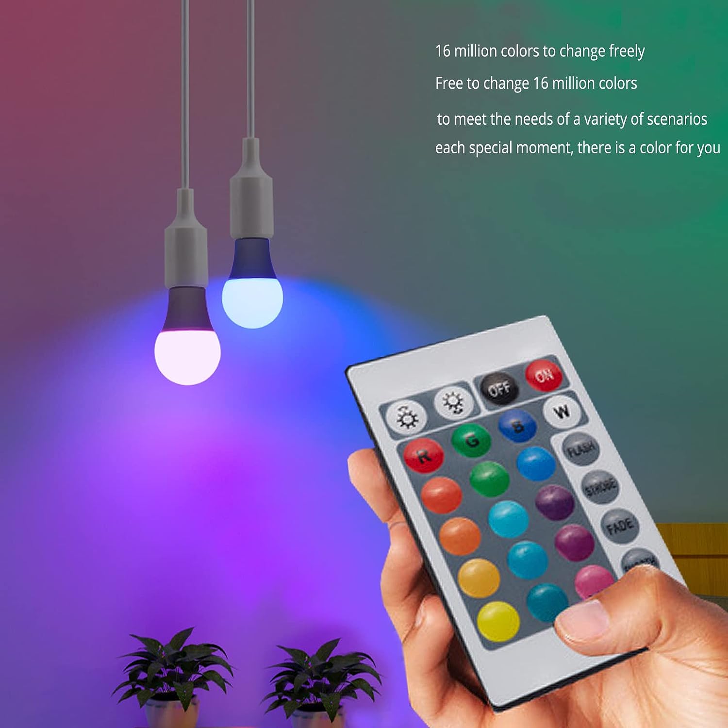 Lâmpada LED RGB E27 220V com 1 - Electronics Gadgets For Home avaliação e preço