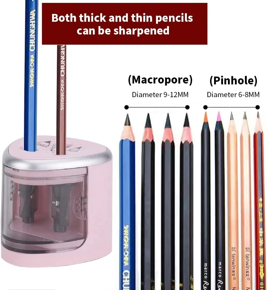 Tenwin-Two-Hole Lápis Sharpene - Electronics Gadgets For Home avaliação e preço