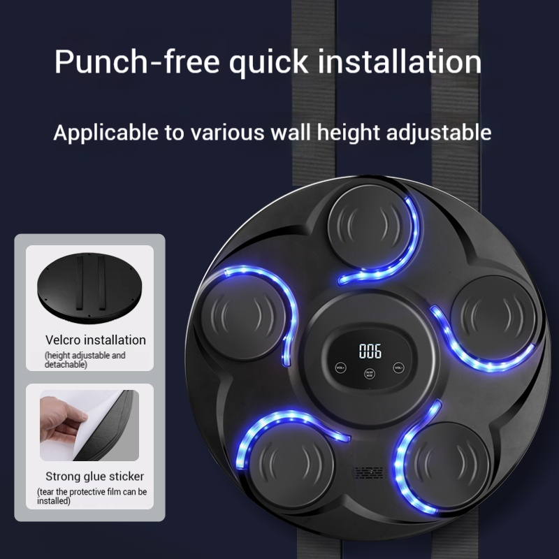 Máquina de boxe de parede LED  - Led Gloves Music avaliação e preço